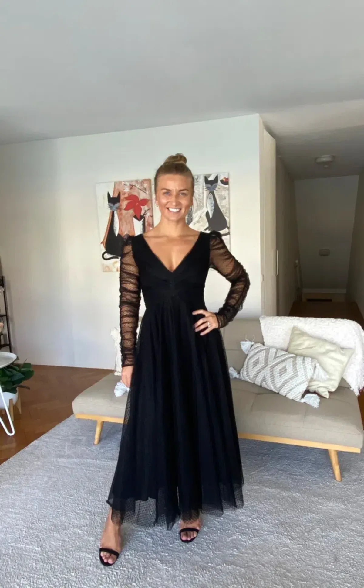 Zimmermann Espionage Ballet Tulle Midi Dress Black Size 1 / AU 10 - Image 1