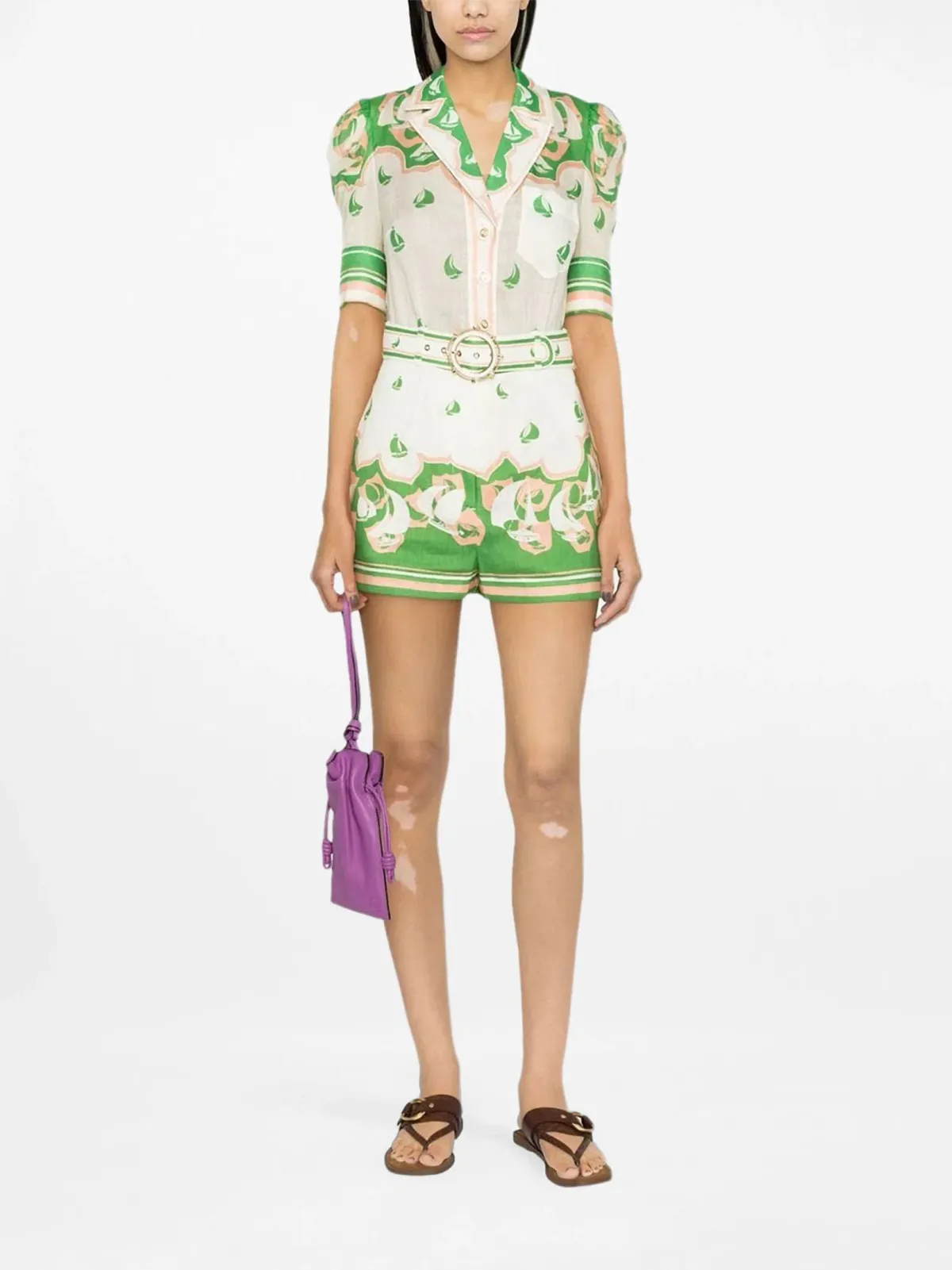 Zimmermann High Tide Sailboats Set Green Sailboats Size 1/AU 10 - Image 1