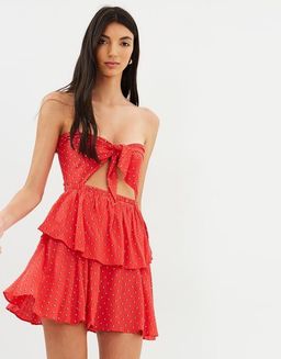BELLE AMIE DRESS RED for rent on The Volte - image 1