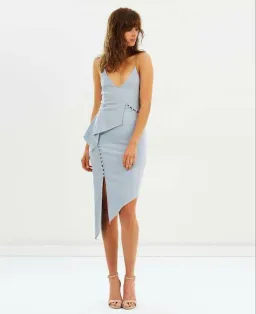 Bec & Bridge Honeysuckle Asymm Dress Pale Blue Size 10 for rent on The Volte - image 1