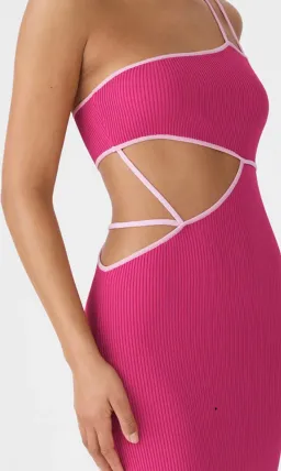 San Sloane Nathalya Midi Dress Pink Size Small/Au 8 for rent on The Volte - image 2