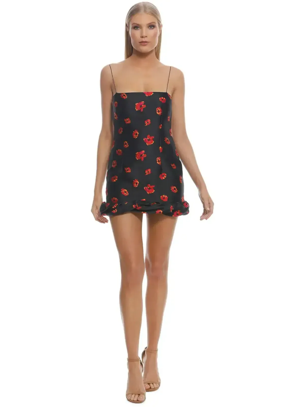 Bec & Bridge Coco Cabana Mini Dress Black/Floral Size AU 6 for rent on The Volte - main image