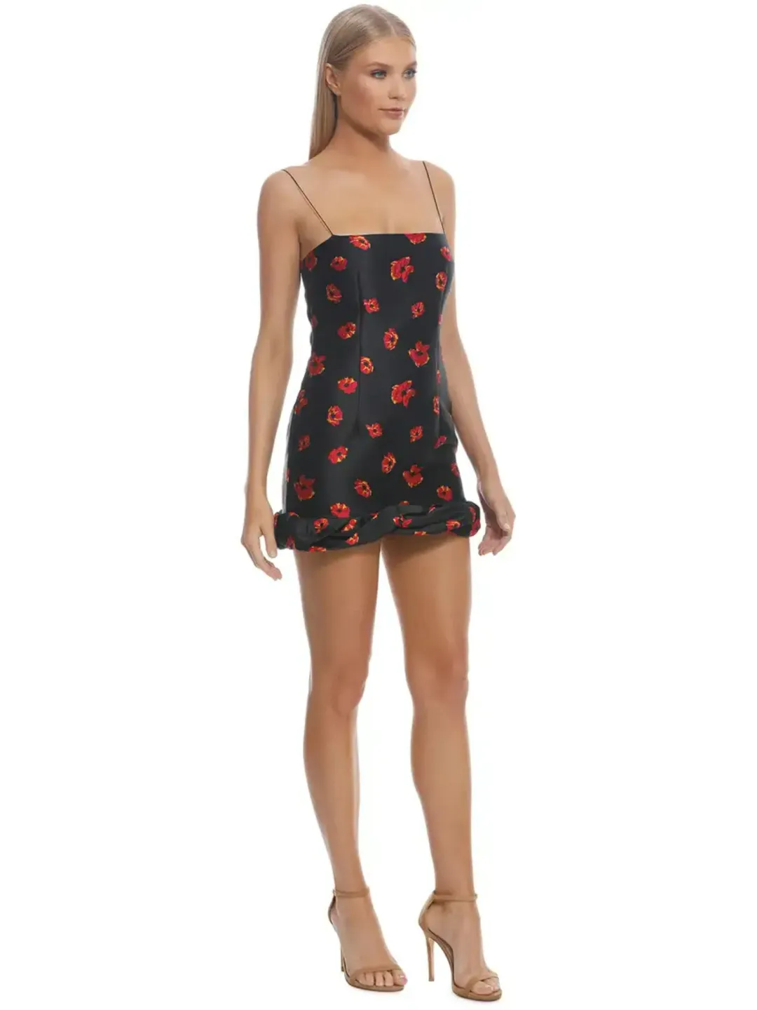 Bec & Bridge Coco Cabana Mini Dress Black/Floral Size AU 6 for rent on The Volte - main image