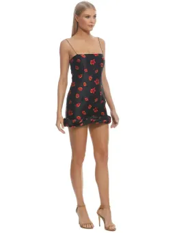Bec & Bridge Coco Cabana Mini Dress Black/Floral Size AU 6 for rent on The Volte - image 3