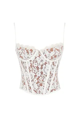 House of CB Mila Lace Underwire Corset Ivory Size Small / Au 8 for rent on The Volte - image 2