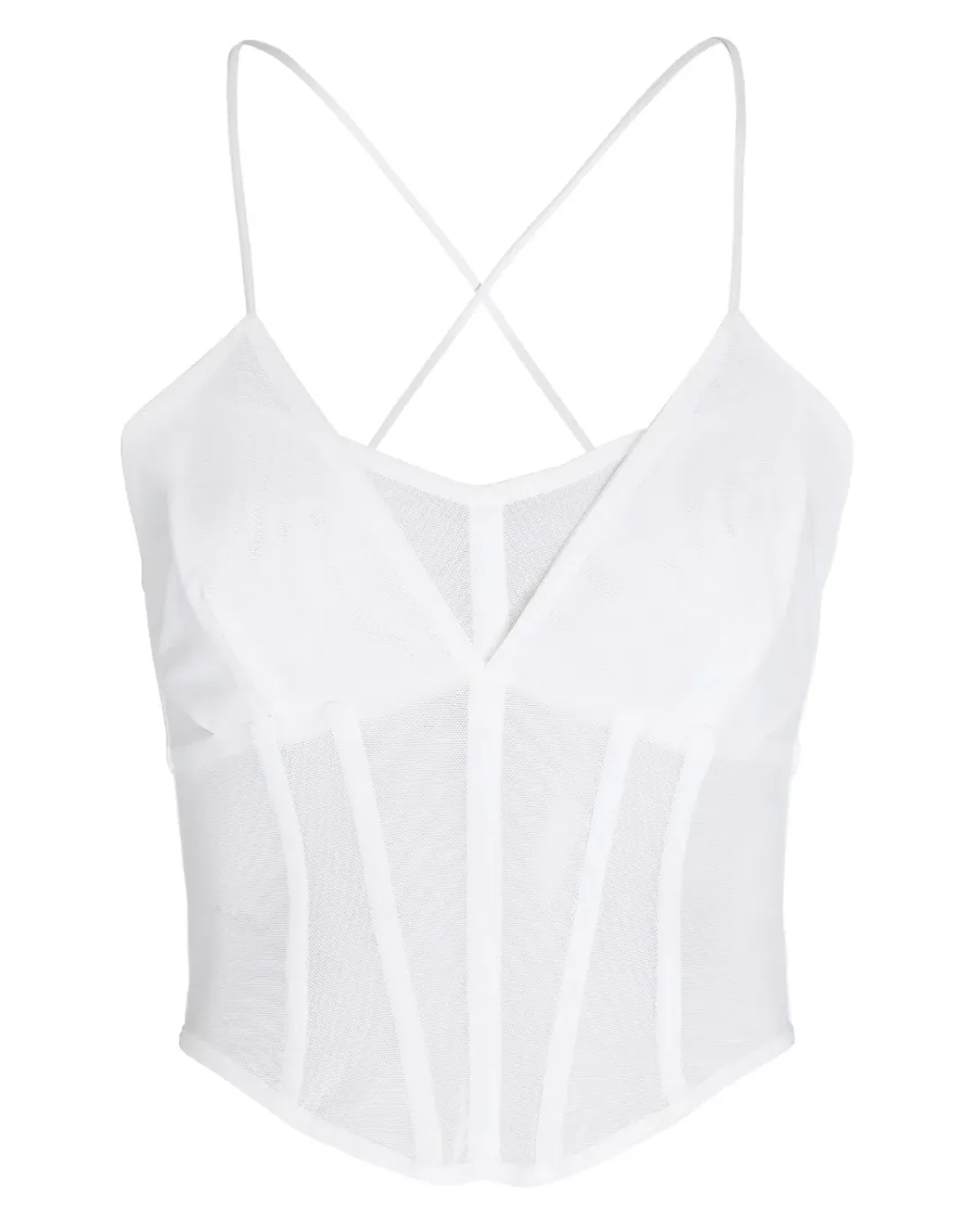 Viktoria and Woods Sigma Corset Bustier White Size 1 / AU 8 for rent on The Volte - main image