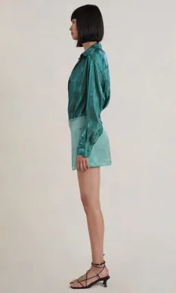 Bec & Bridge Symone Mini Skirt Moss Green Size AU 8 for rent on The Volte - image 4