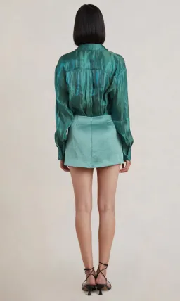 Bec & Bridge Symone Mini Skirt Moss Green Size AU 8 for rent on The Volte - image 2