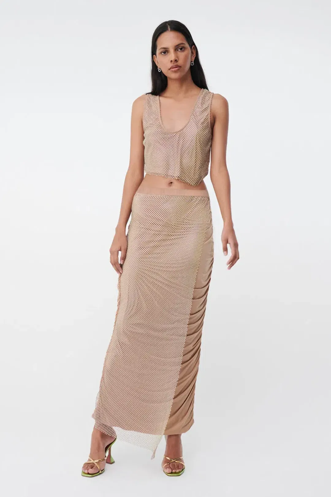 Suboo Dali Asymmetric Set (Top & Skirt) Nude Size XS / AU 6 for rent on The Volte - main image