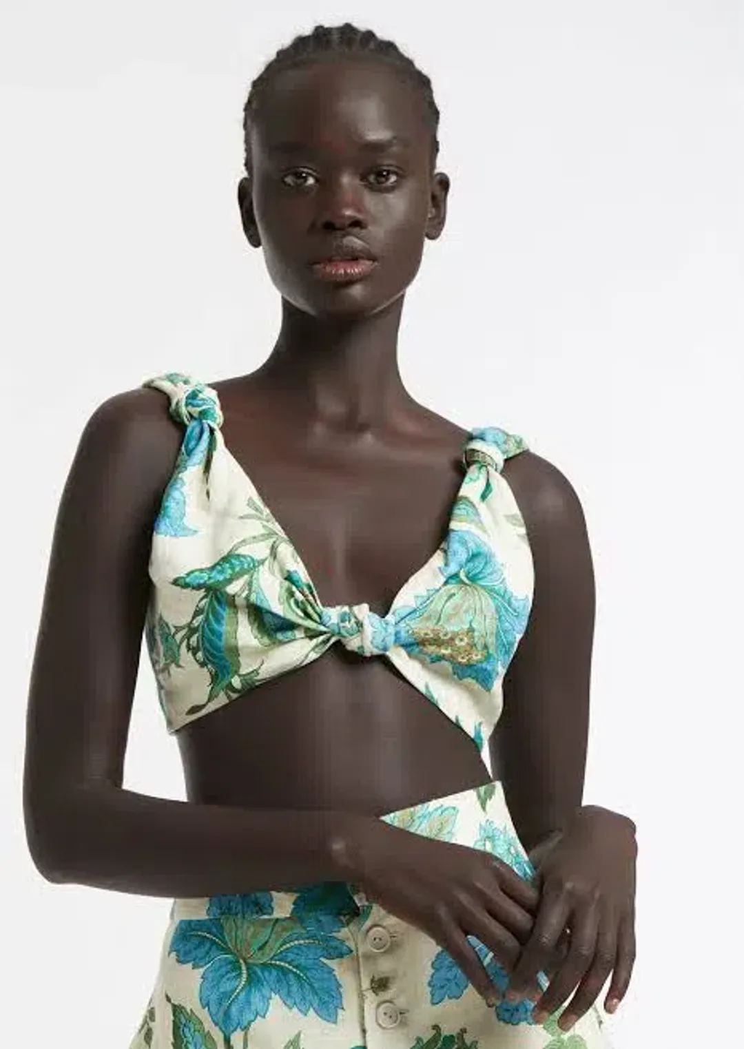 Sir the Label Alexandre Knot Bralette Marguerite Floral Print Size 2/AU 10 for rent on The Volte - main image