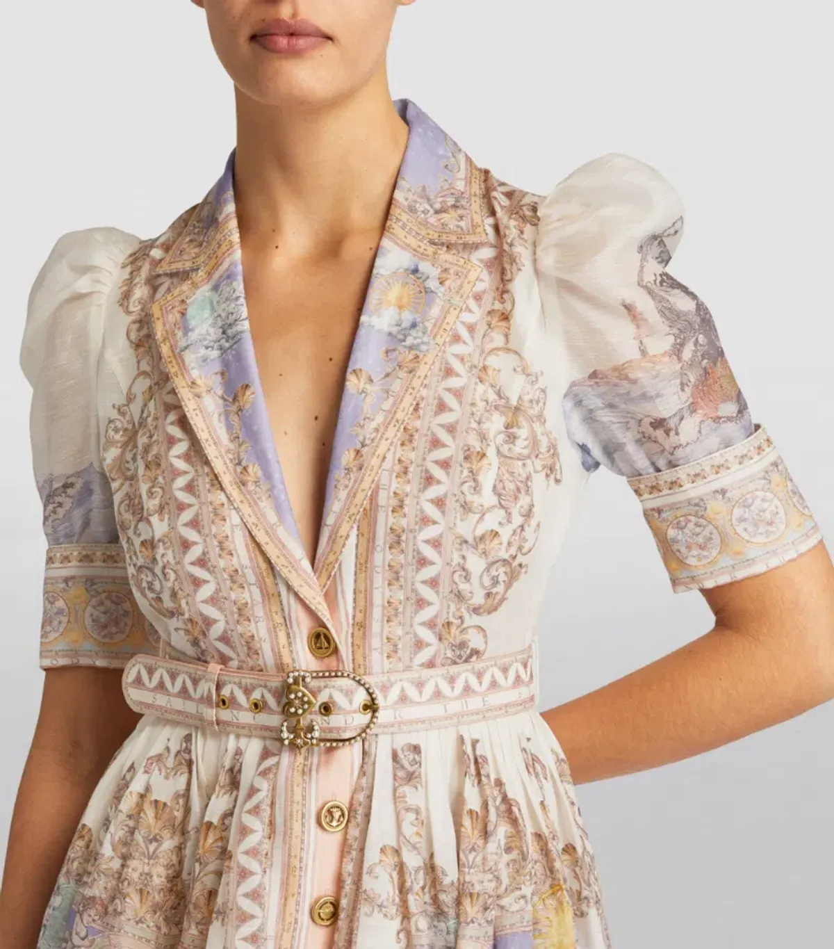 Zimmermann High Tide Midi Shirt Dress Odyssey PrintSize 4 / Au 16 - Image 3