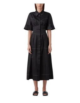 Camilla and Marc Rubin Contrast Stitch Dress Black Size 6 for rent on The Volte - image 1