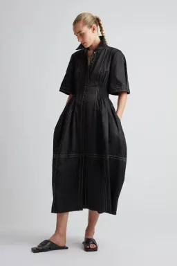 Camilla and Marc Rubin Contrast Stitch Dress Black Size 6 for rent on The Volte - image 2