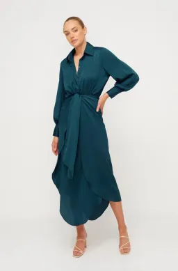 Sheike Hemisphere Midi Dress Blue Size 8 / S for rent on The Volte - image 2