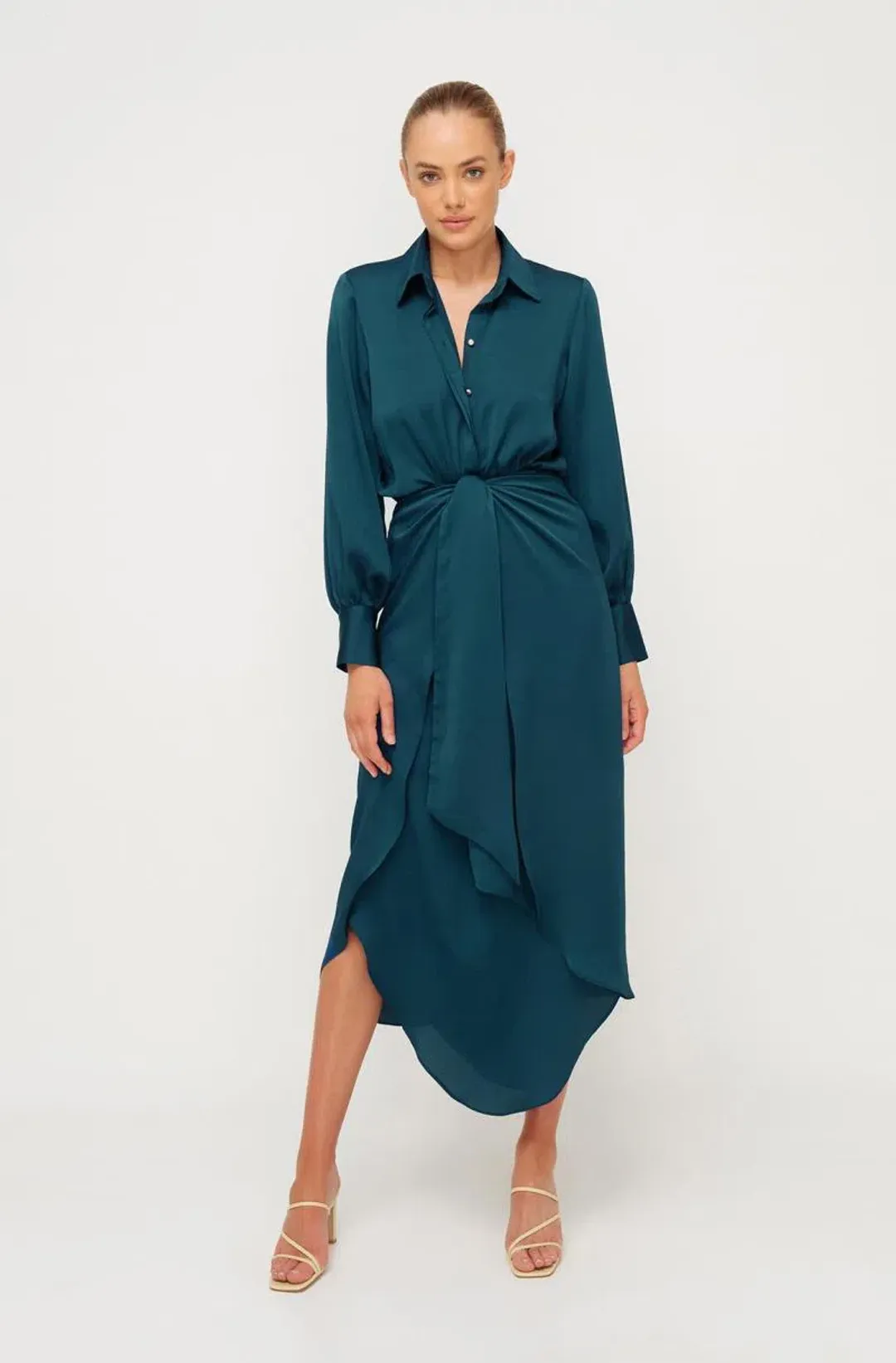 Sheike Hemisphere Midi Dress Blue Size 8 / S for rent on The Volte - main image