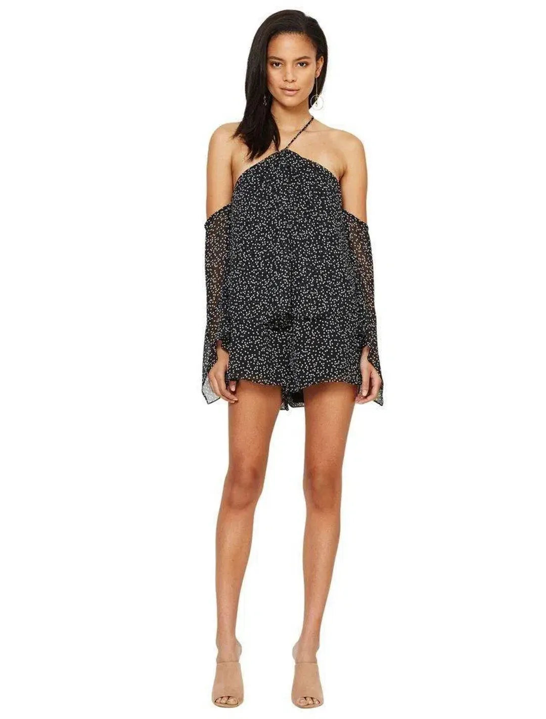 Bec & Bridge Stargazer Playsuit Black Print Size AU 6 for rent on The Volte - main image