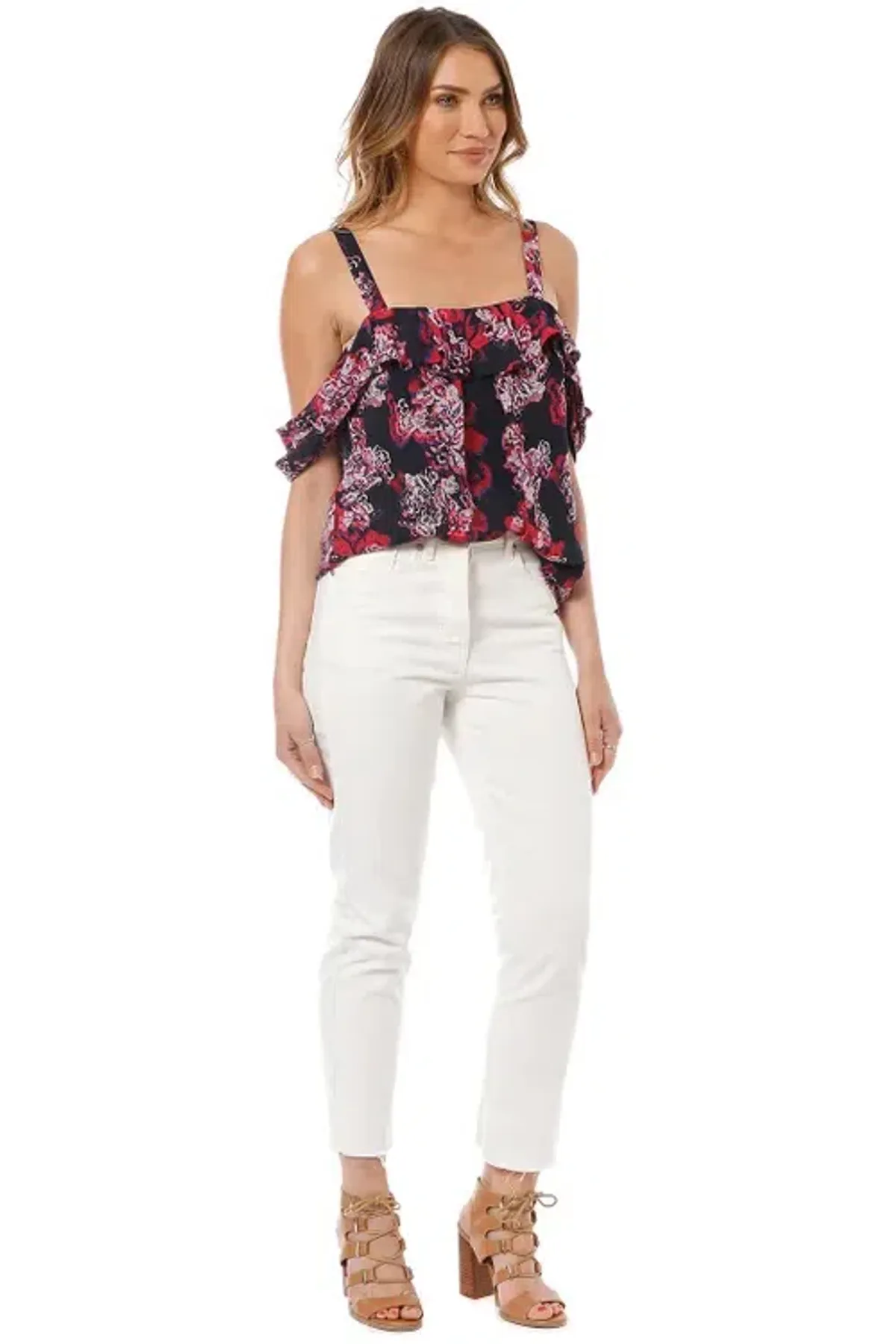 Camilla and Marc Grenadine Top in Floral Size 10 - Image 2
