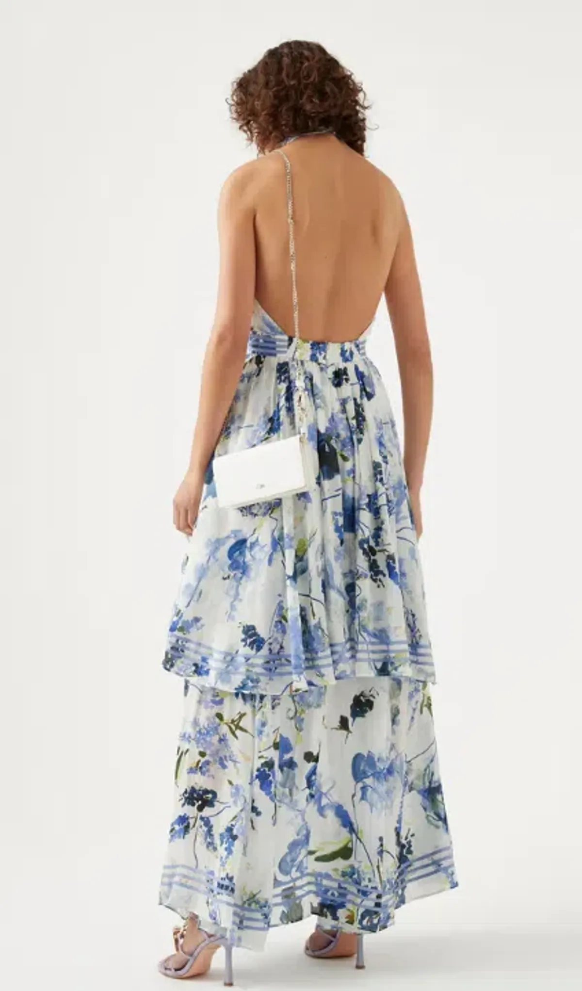 Aje Sienna Maxi Dress Lavenders Provence Floral Size 6 - Image 2