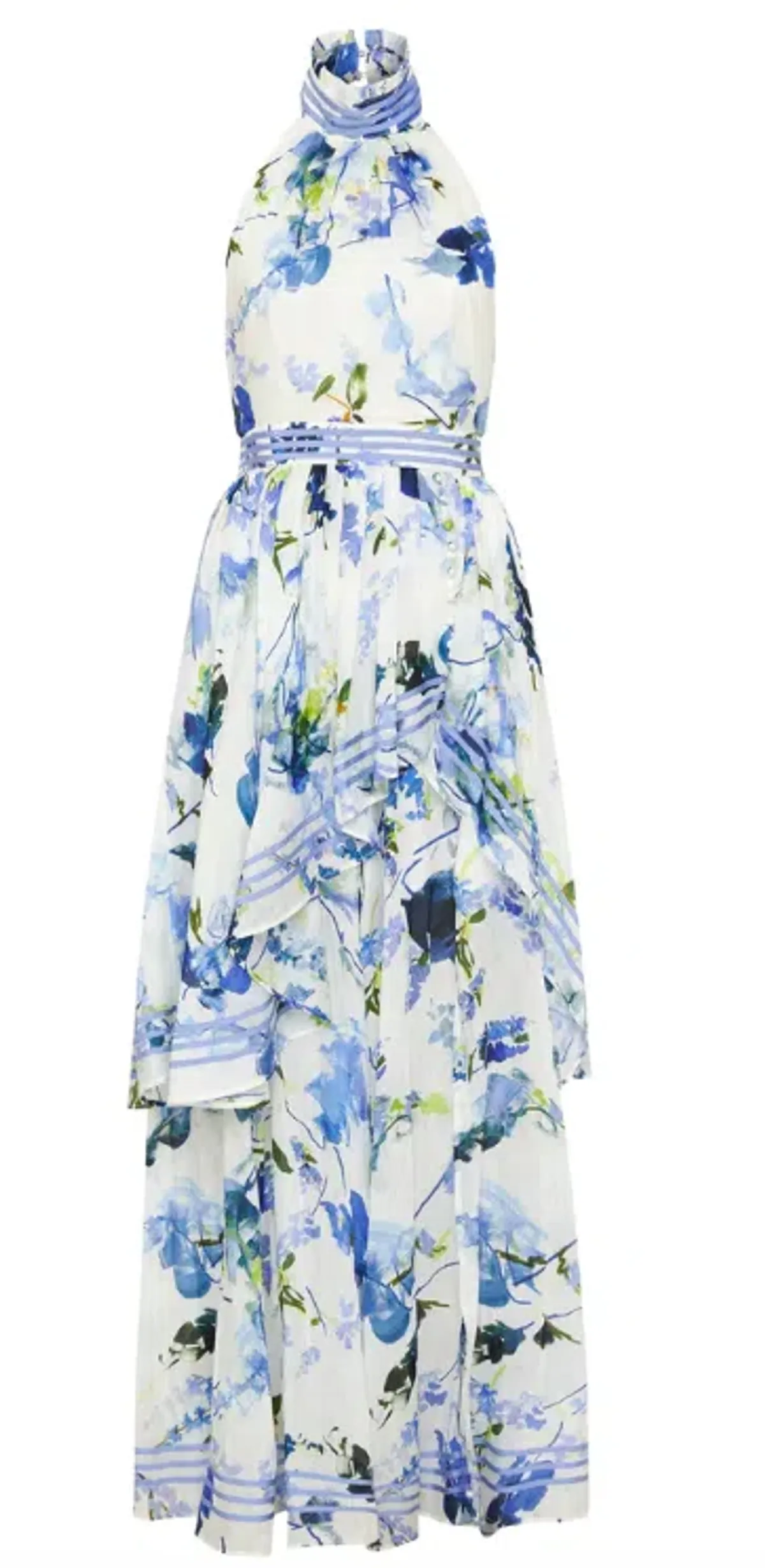 Aje Sienna Maxi Dress Lavenders Provence Floral Size 6 - Image 5