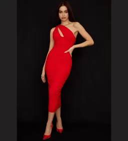 House of CB Valentina Midi Dress Red Size 6 for rent on The Volte - image 1