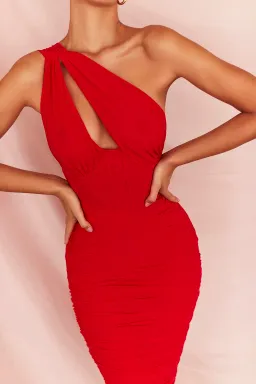 House of CB Valentina Midi Dress Red Size 6 for rent on The Volte - image 4