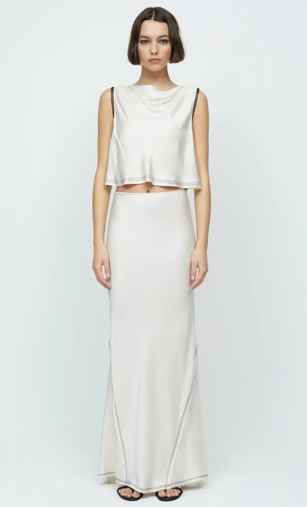 Bec & Bridge Evangeline Top and Maxi Skirt Set White Size 6 for rent on The Volte - main image