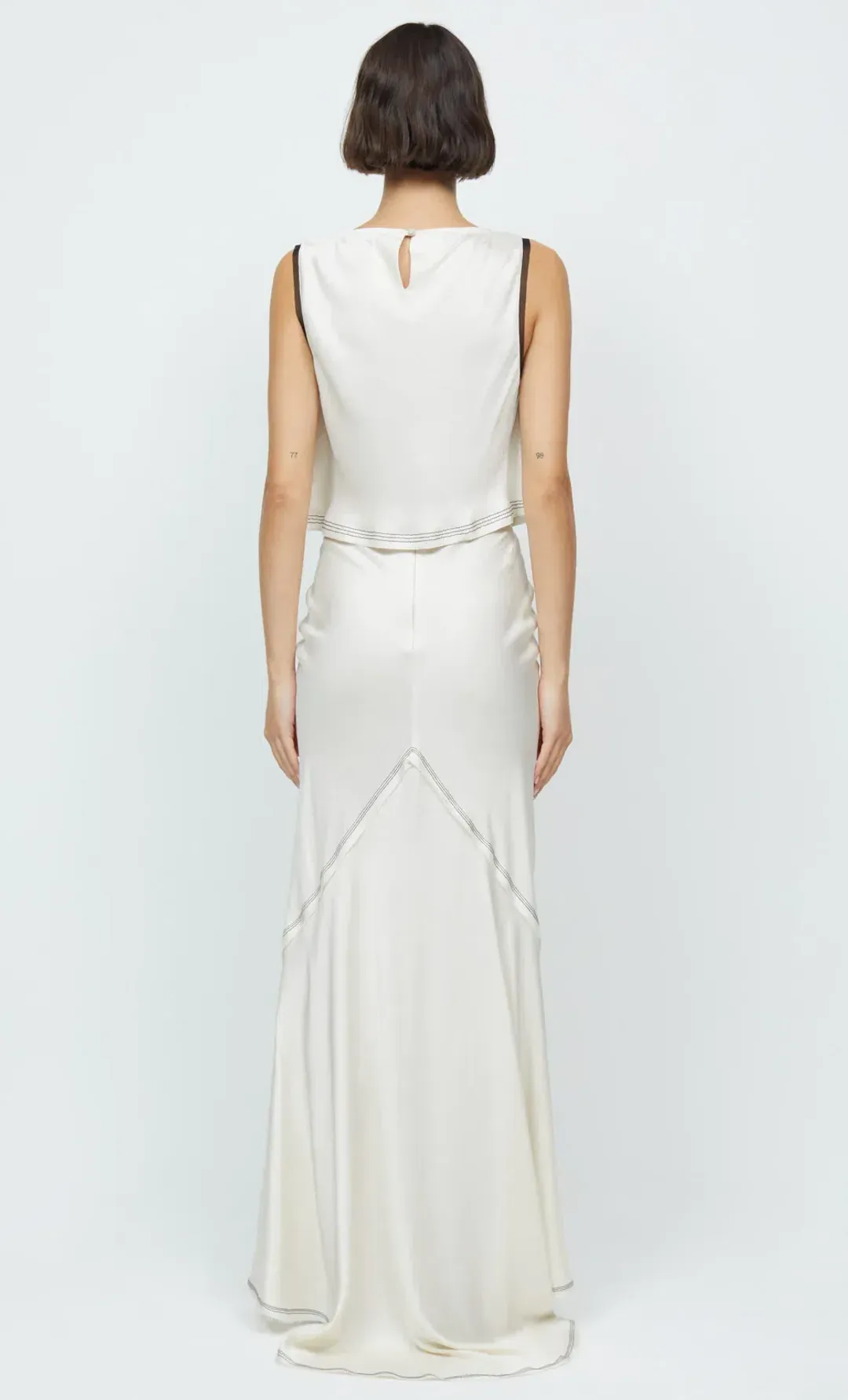 Bec & Bridge Evangeline Top and Maxi Skirt Set White Size 6 for rent on The Volte - main image