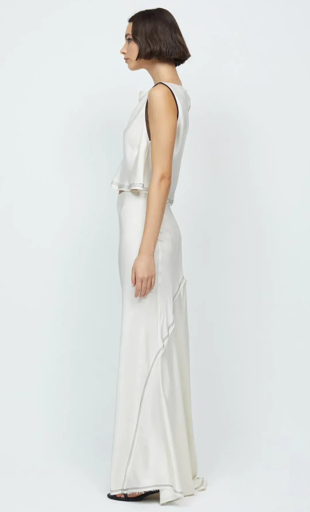 Bec & Bridge Evangeline Top and Maxi Skirt Set White Size 6 for rent on The Volte - main image