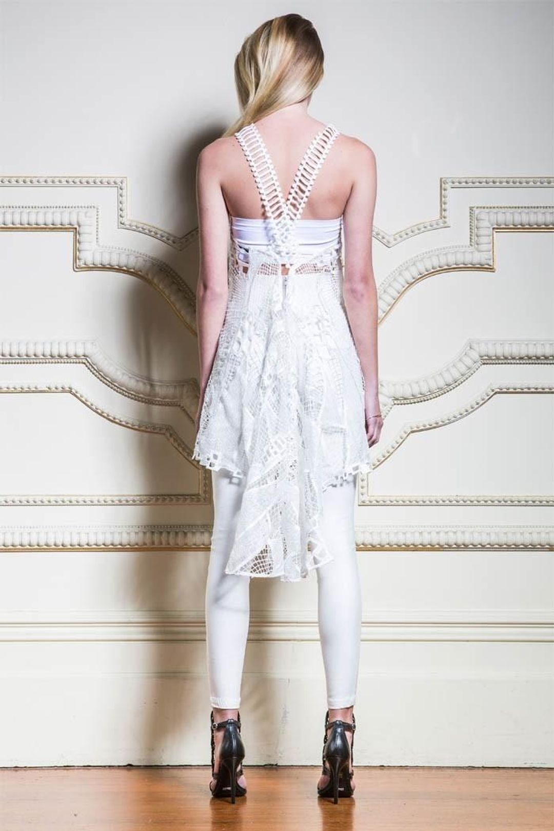 Asilio Diamond in the Rough Dress White 6 for rent on The Volte - main image