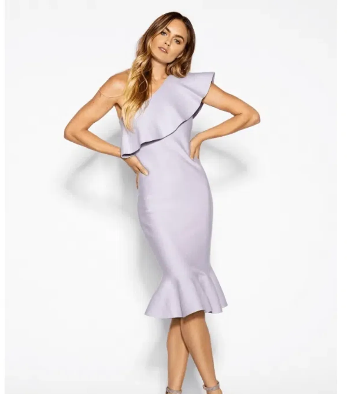 Sheike Escapade Knit Dress Purple Size AU 8 for rent on The Volte - main image