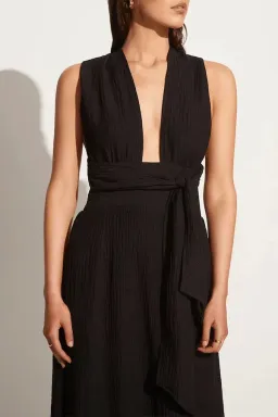 Faithfull The Brand Tropiques Maxi Dress Black Size 12 for rent on The Volte - image 4