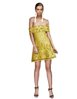 Thurley Ravello Mini Dress Gold Size AU 12 for rent on The Volte - image 1