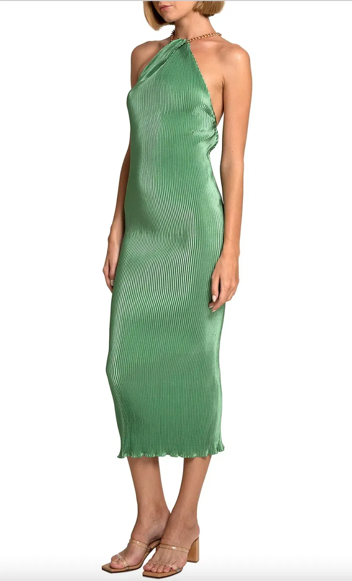 L’Idee Klum Chain Gown in Sea Green Size AU 6 - Image 1