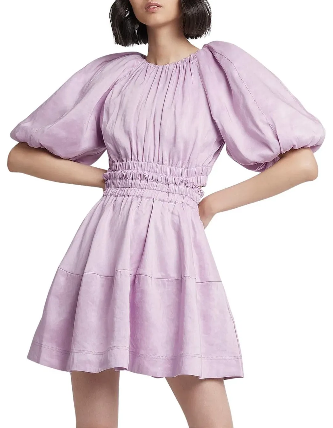 Aje Solitude Mini Dress Purple Size AU 10 for rent on The Volte - main image