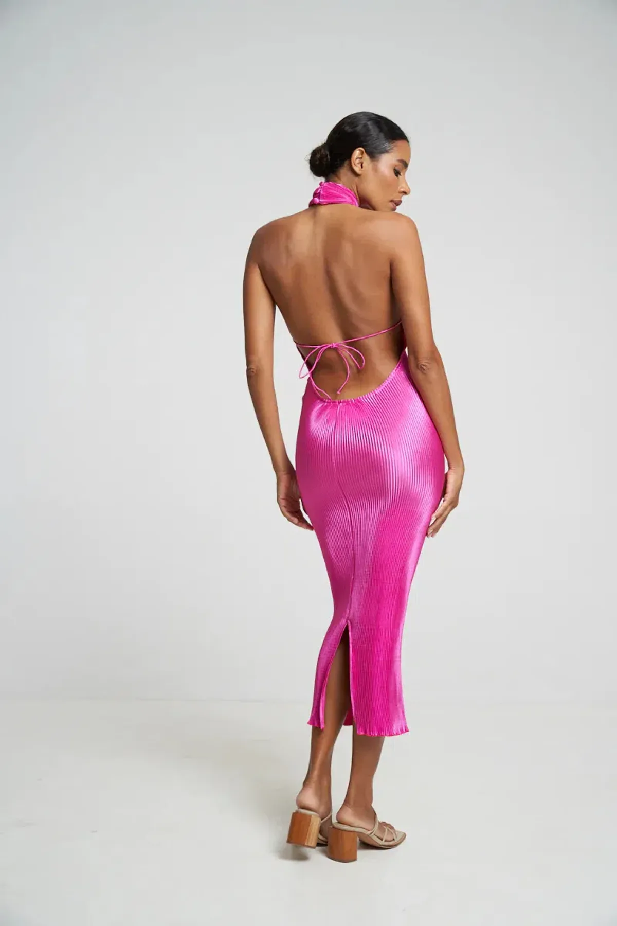 L'Idee Klum Gown Flamingo Pink Size AU 10 - Image 4