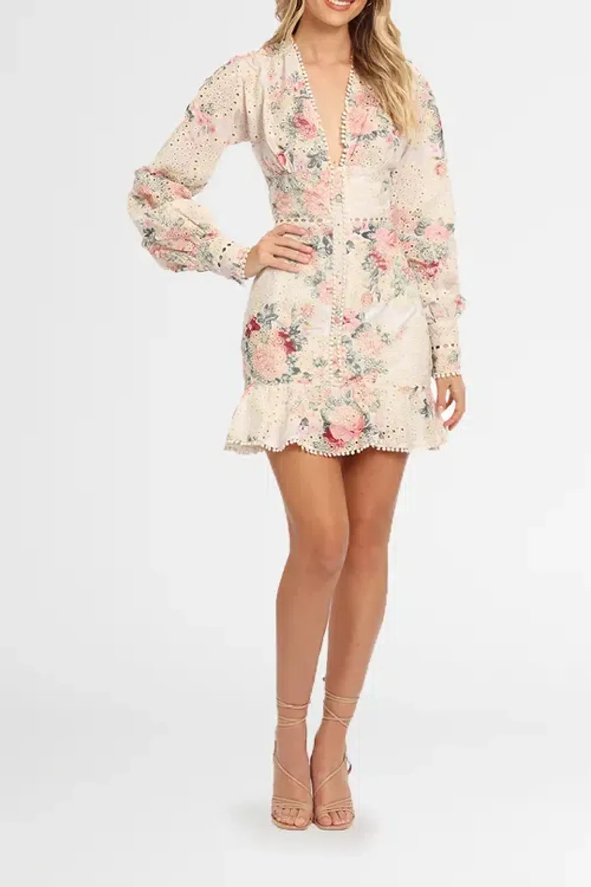 Winona Laurel Short Dress Floral Size 6 - Image 1