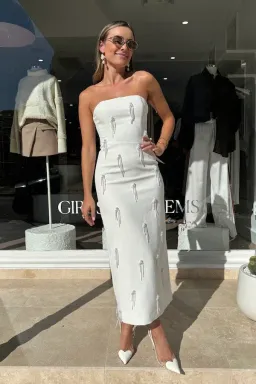 Odd Muse - The Ultimate Muse Embellished Midi Dress - Size M (10) for rent on The Volte - image 1