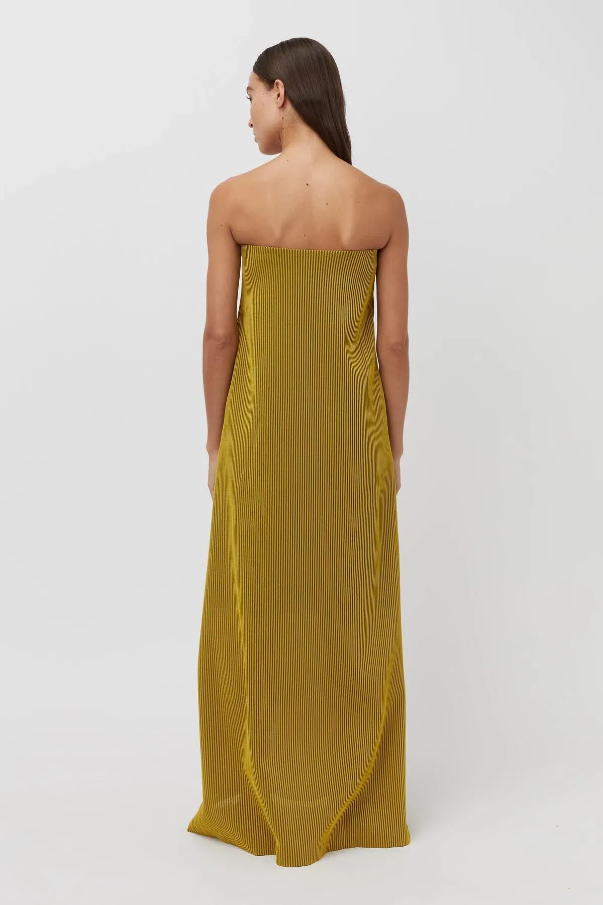 Camilla and Marc Izaro Maxi Dress Yellow Brown Size 10 - Image 2