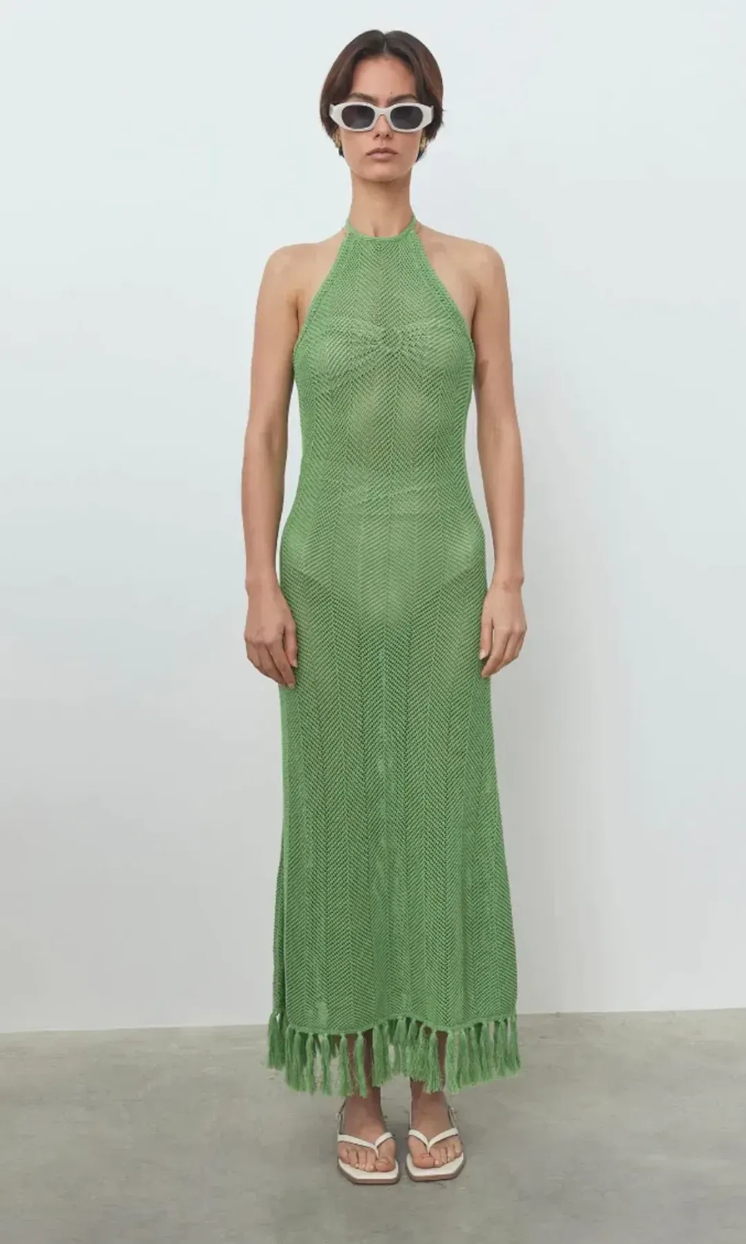 Viktoria & Woods Kryptonite Dress In Emerald Size 10 for rent on The Volte - main image