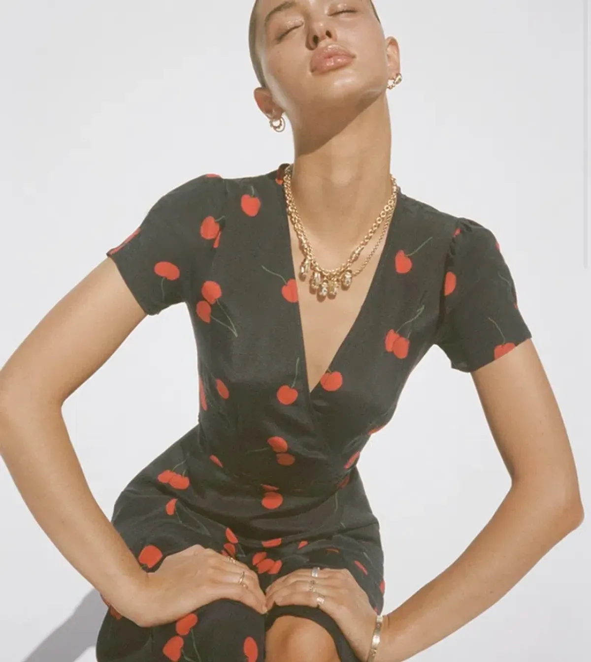 Realisation Par Teale Wild Cherry Dress Print Size 10 - Image 2