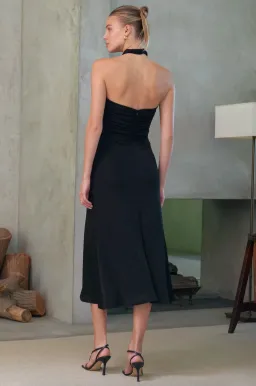 Misha Esperanza Slinky Jersey Midi Dress Black Size 6/XS for rent on The Volte - image 3