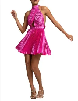 L'Idee Renaissance Mini Dress in Flamingo Size 10 / M for rent on The Volte - image 2