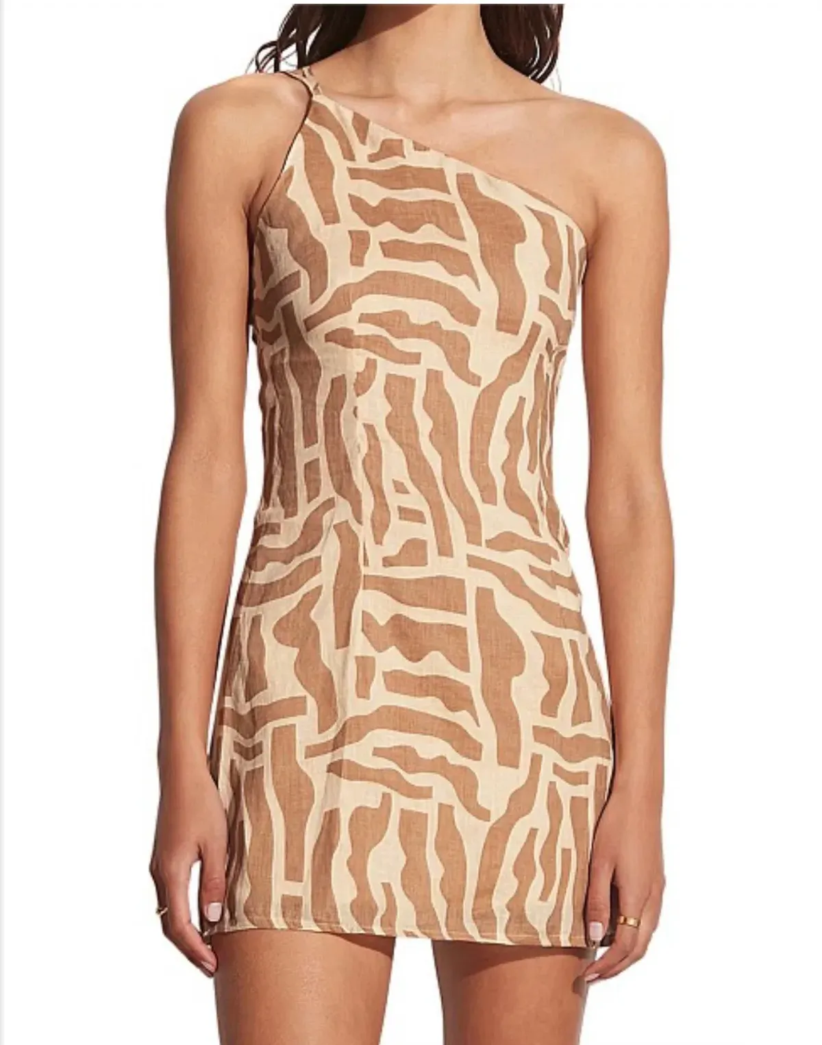 Faithfull the Brand Zippora Mini Dress Print Size 12 - Image 5