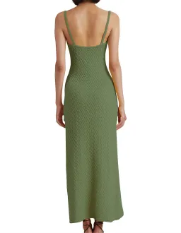 Bec & Bridge Effie Knit Key Maxi Dress Green Size L / Au 12 for rent on The Volte - image 3