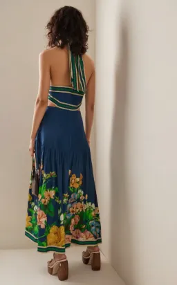 Alemais - Lyla Halter Midi Dress Blue - Size 10 for rent on The Volte - image 5