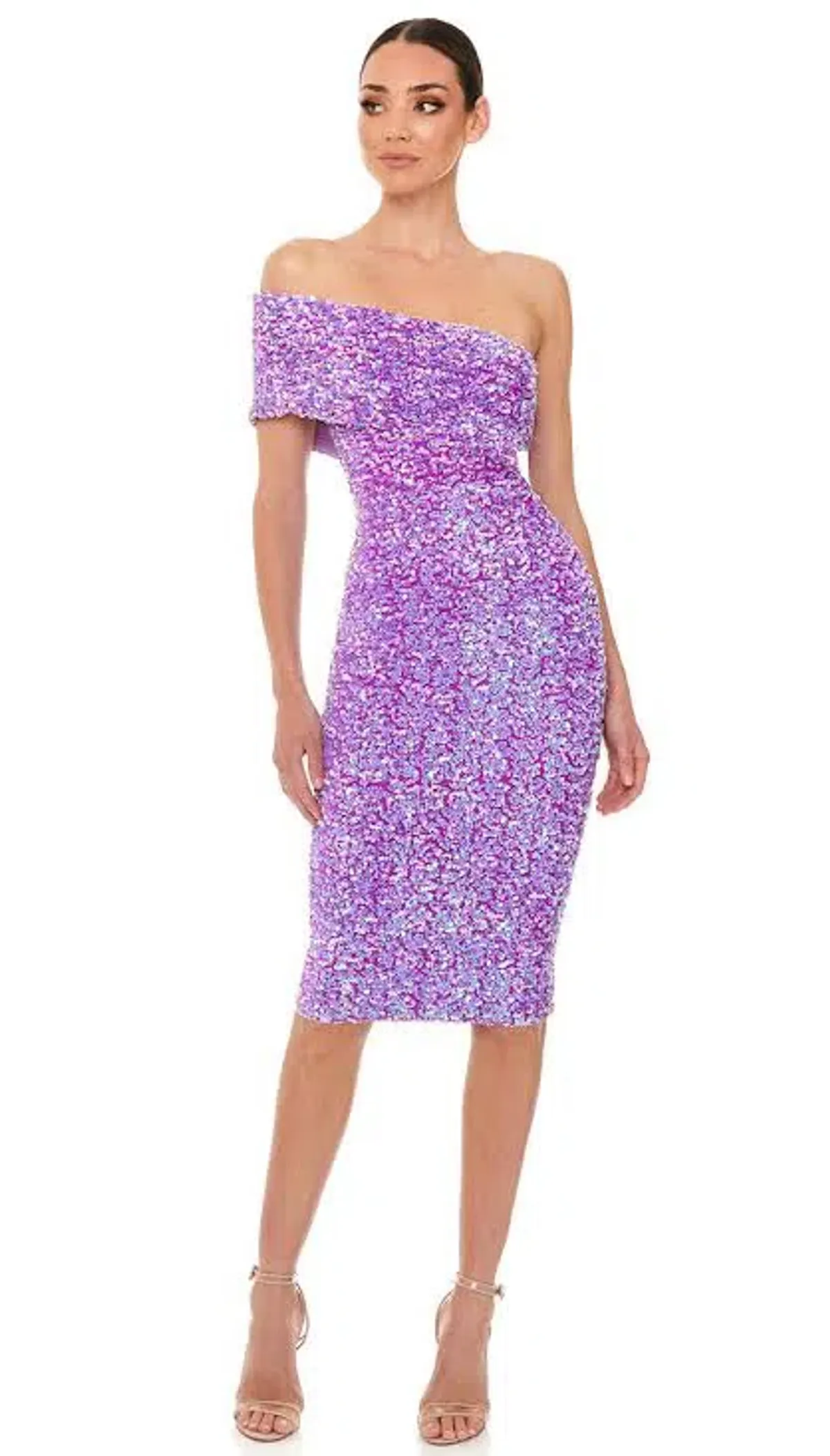 Eliya The Label Alyssa Dress Midi Purple Size M / AU 10 - Image 1
