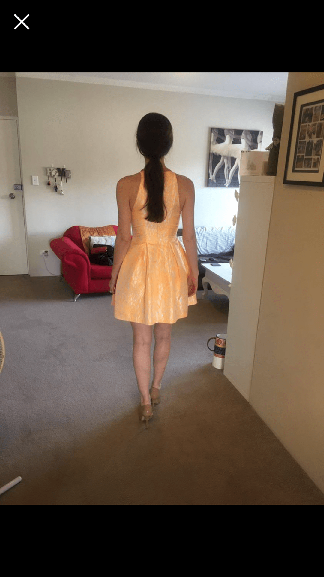 Kookai Gold Dress for rent on The Volte - main image