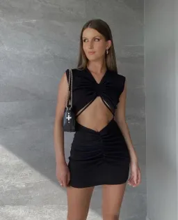 With Jean Roxy Dress Black Size M / AU 10 for rent on The Volte - image 1