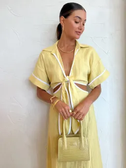 Roame Parque Dress in Butter Size 6 for rent on The Volte - image 4