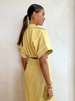 Roame Parque Dress in Butter Size 6 for rent on The Volte - image 5